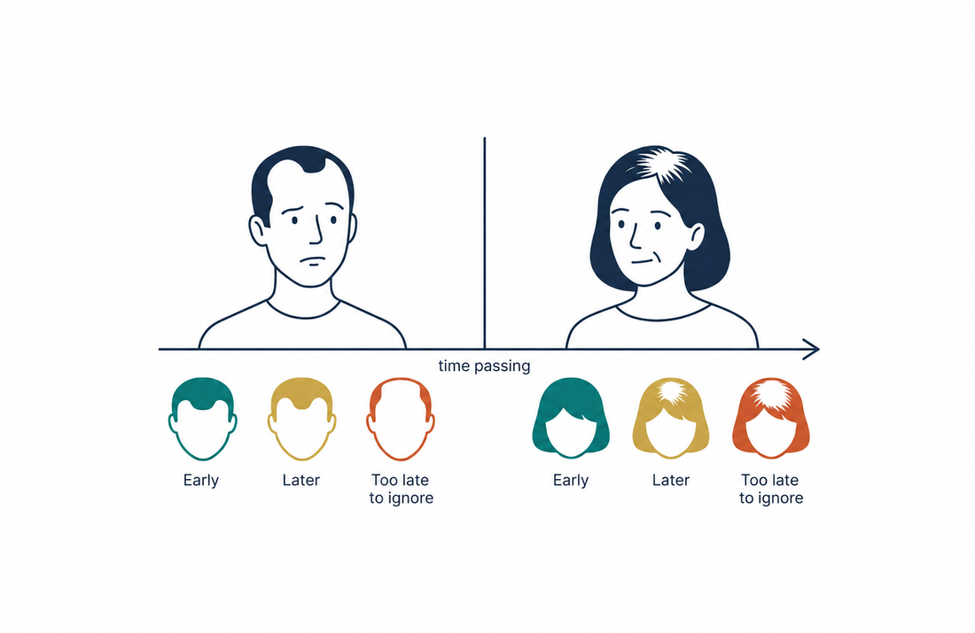 Why early hair loss assessment matters